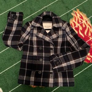 Abercrombie & Fitch Plaid Wool Jacket - Size M